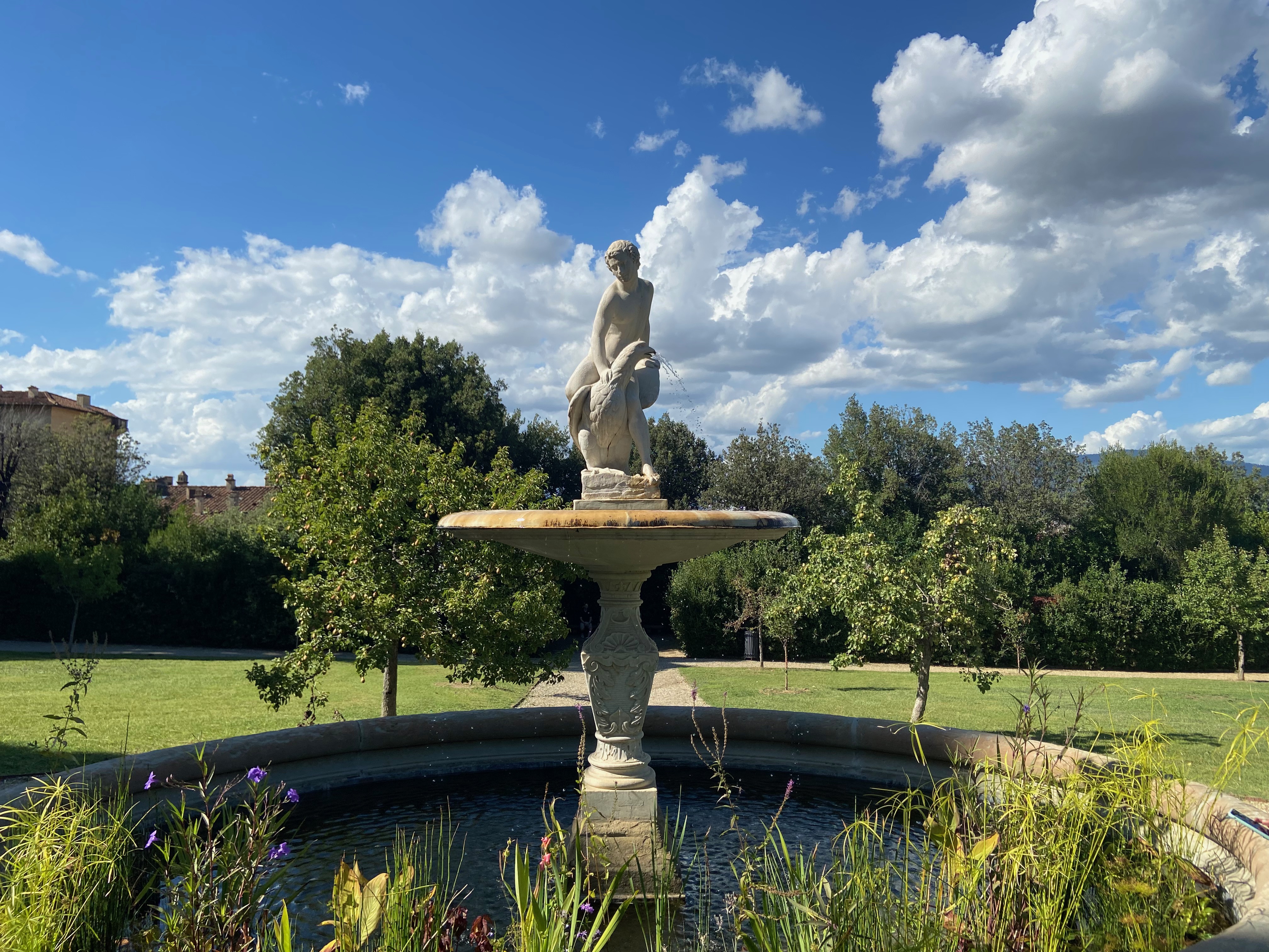 A water fountain.