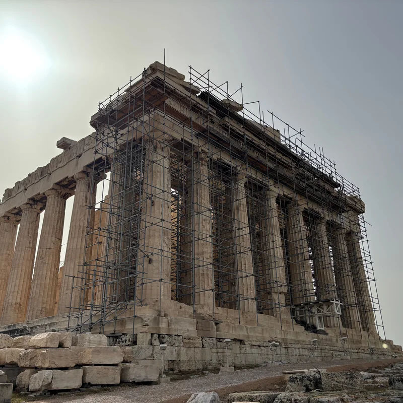 Front view of the Acropolis.