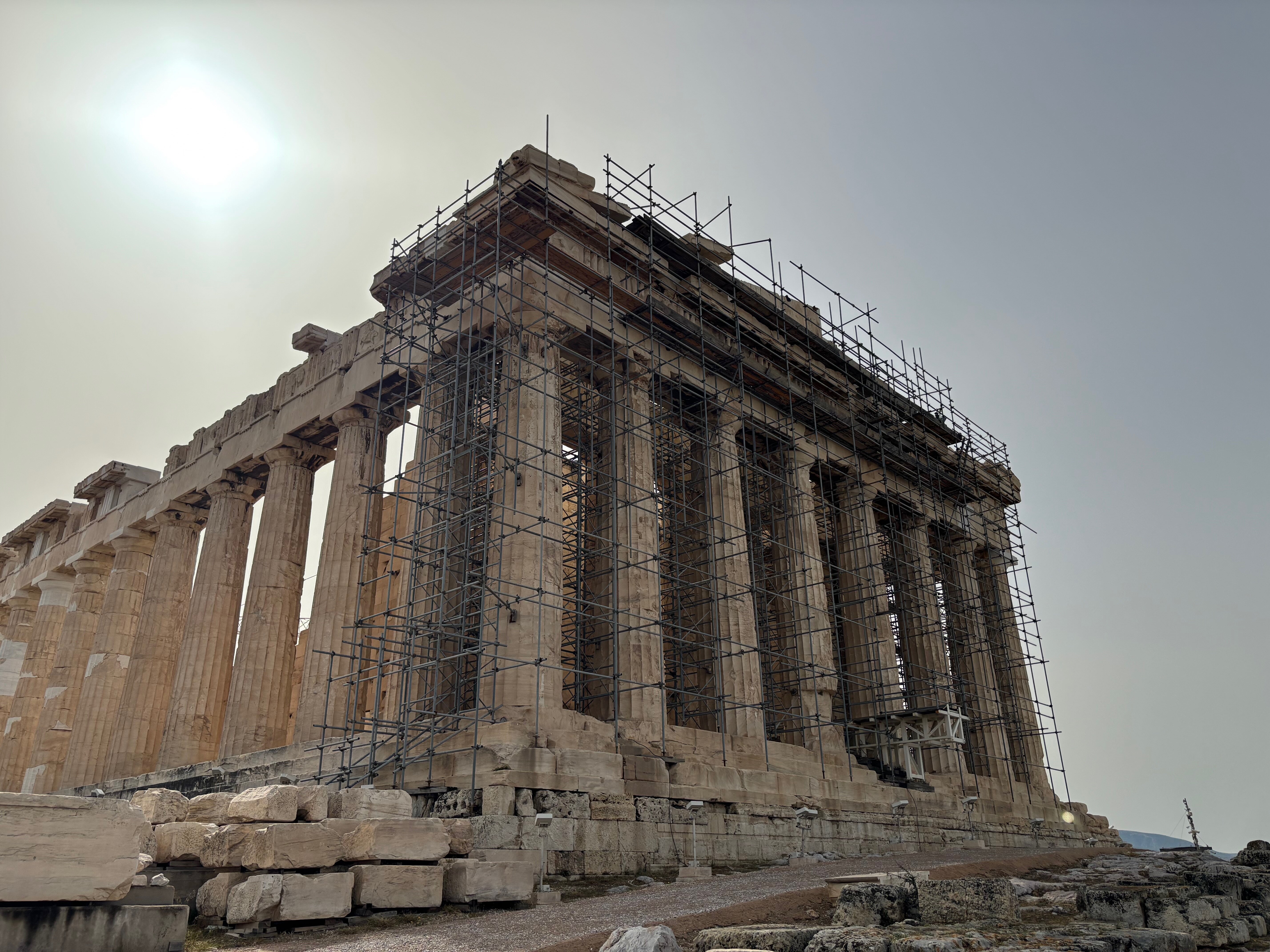Front view of the Acropolis.