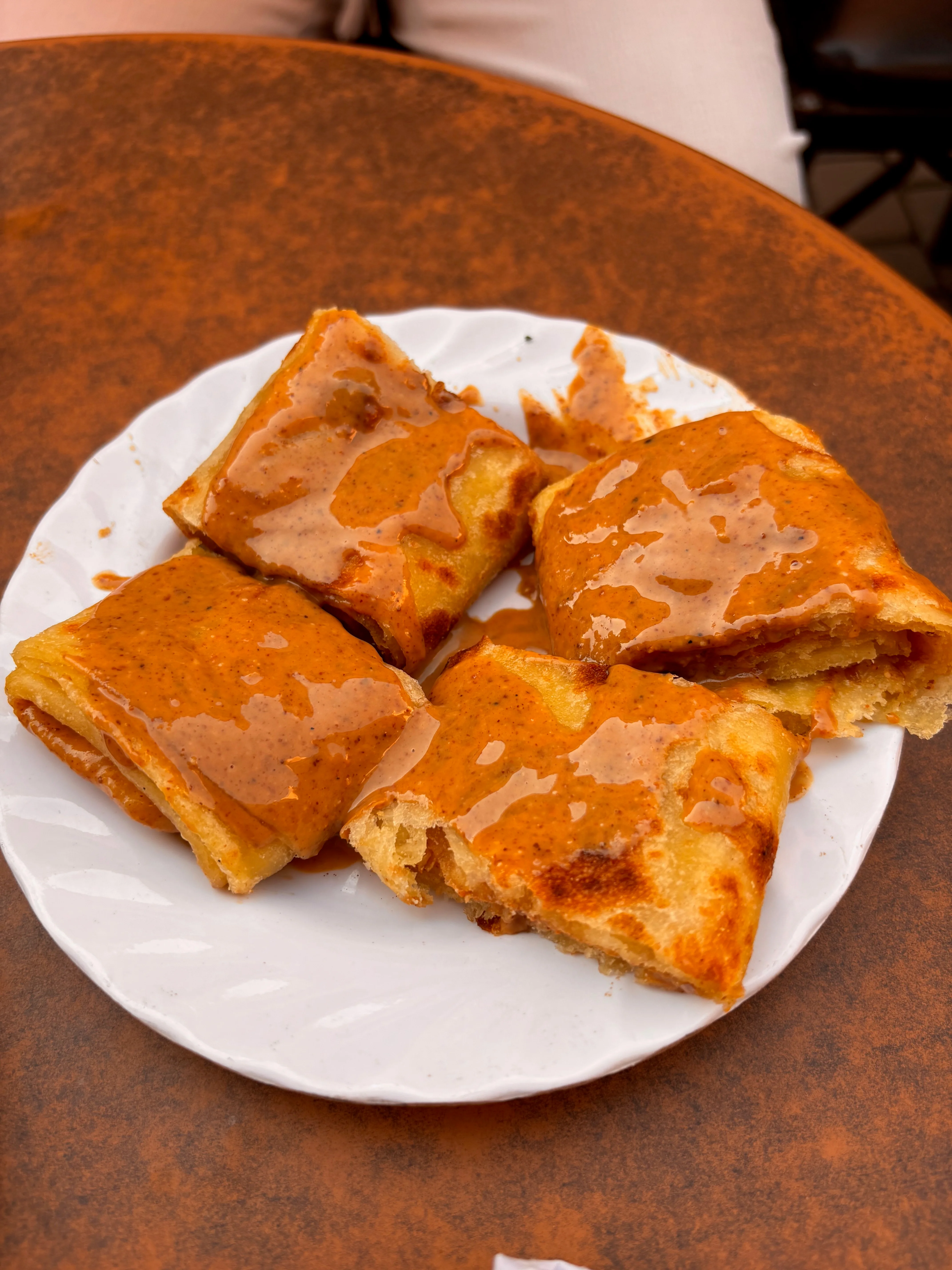 Food I ate during my tour (Pancake with nutmeg).