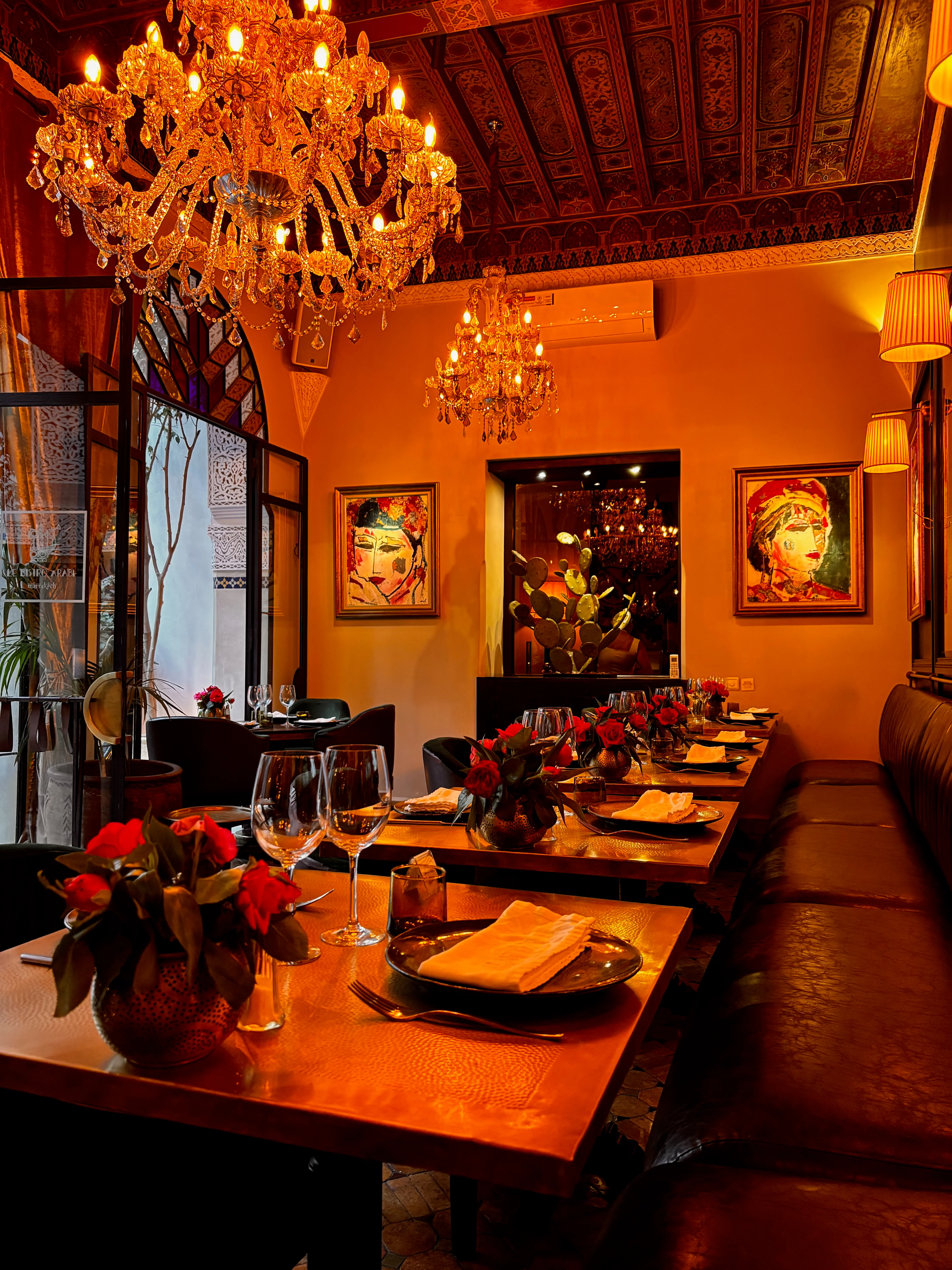 Le Bistro Arabe dining area.