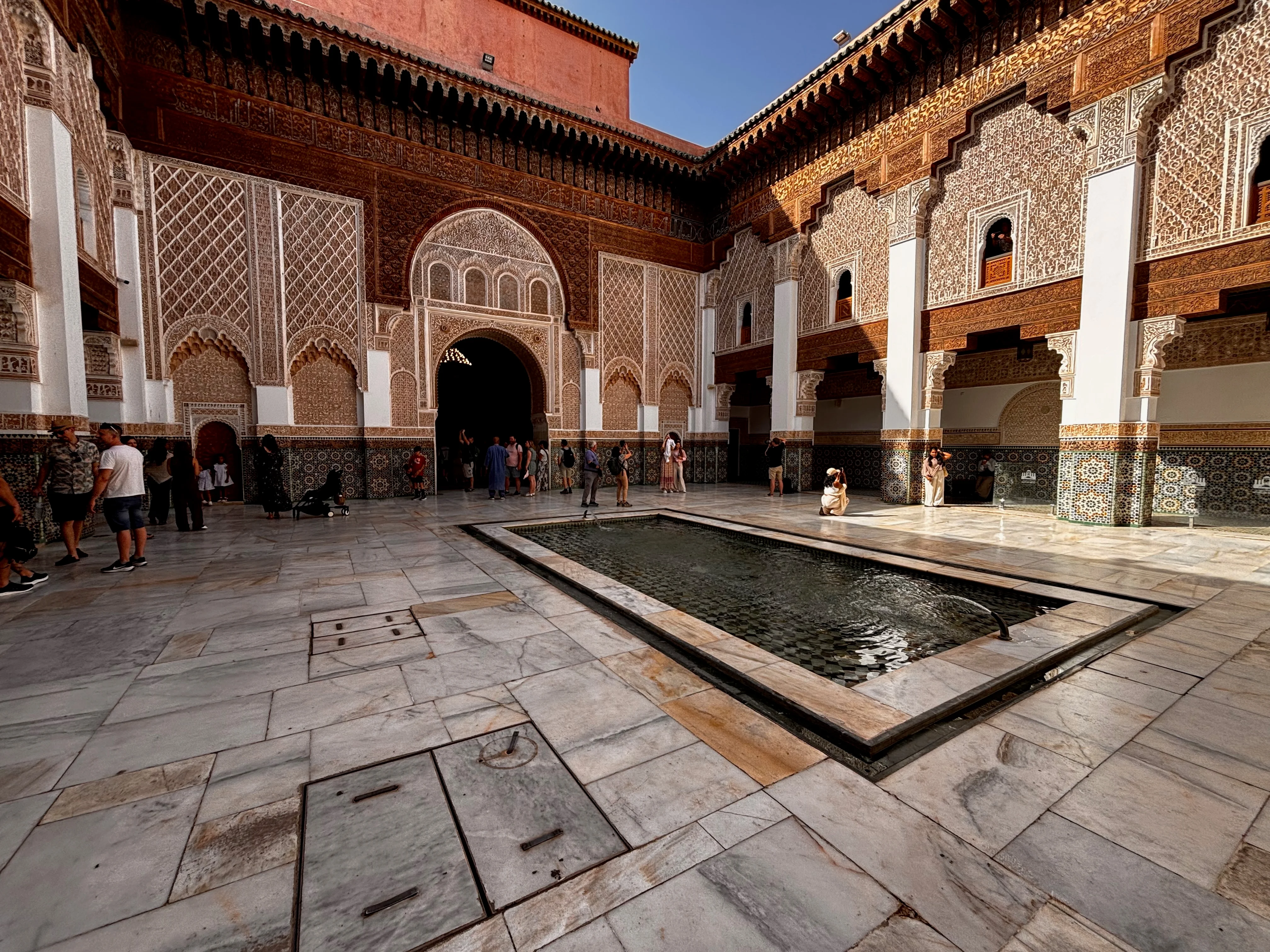 Ben Youssef Madrasa courtyard 1.