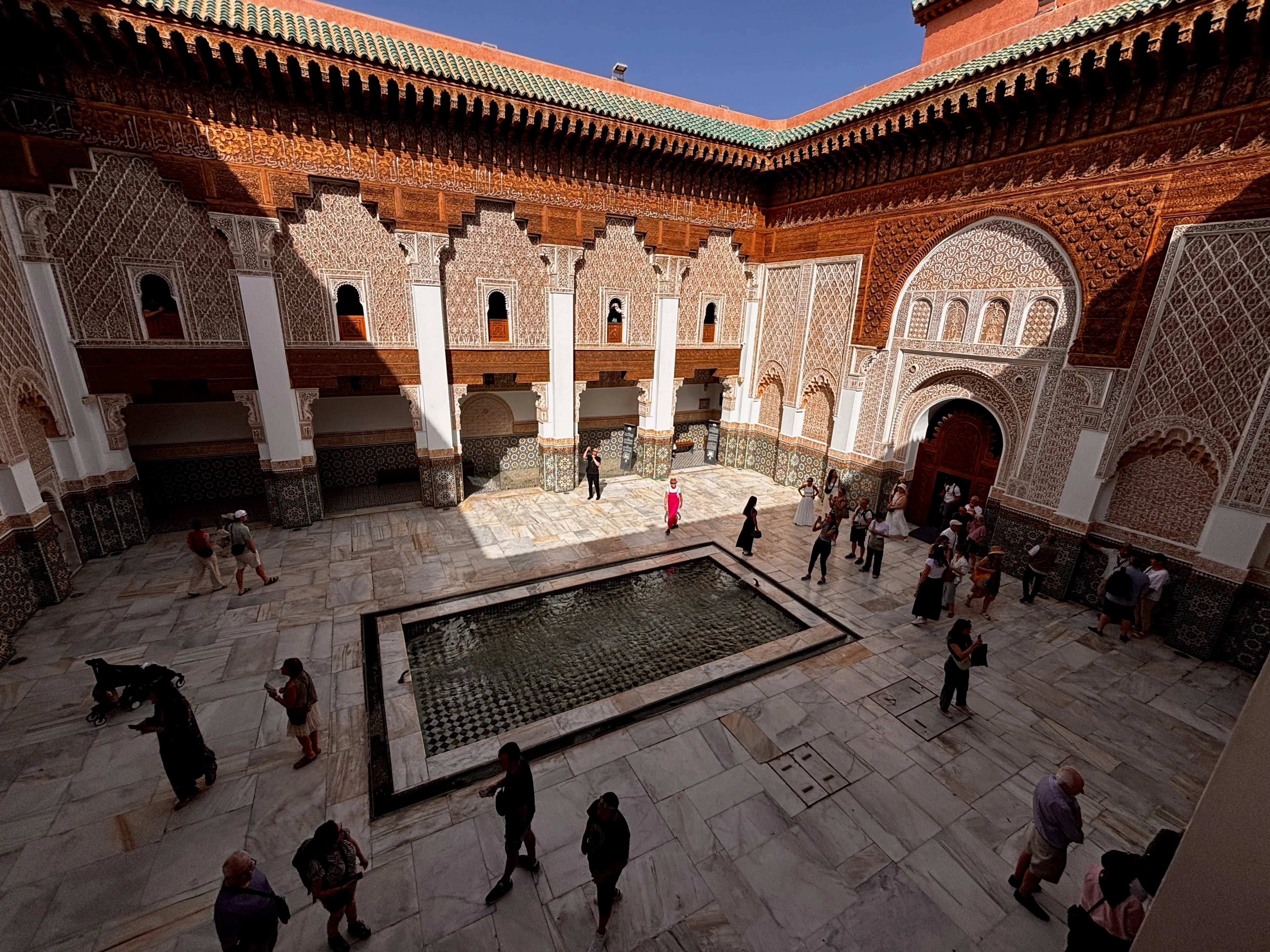 Ben Youssef Madrasa courtyard 2.