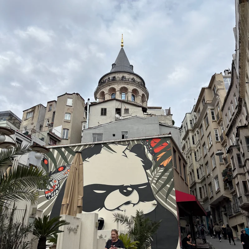 Galata Tower and Graffiti.