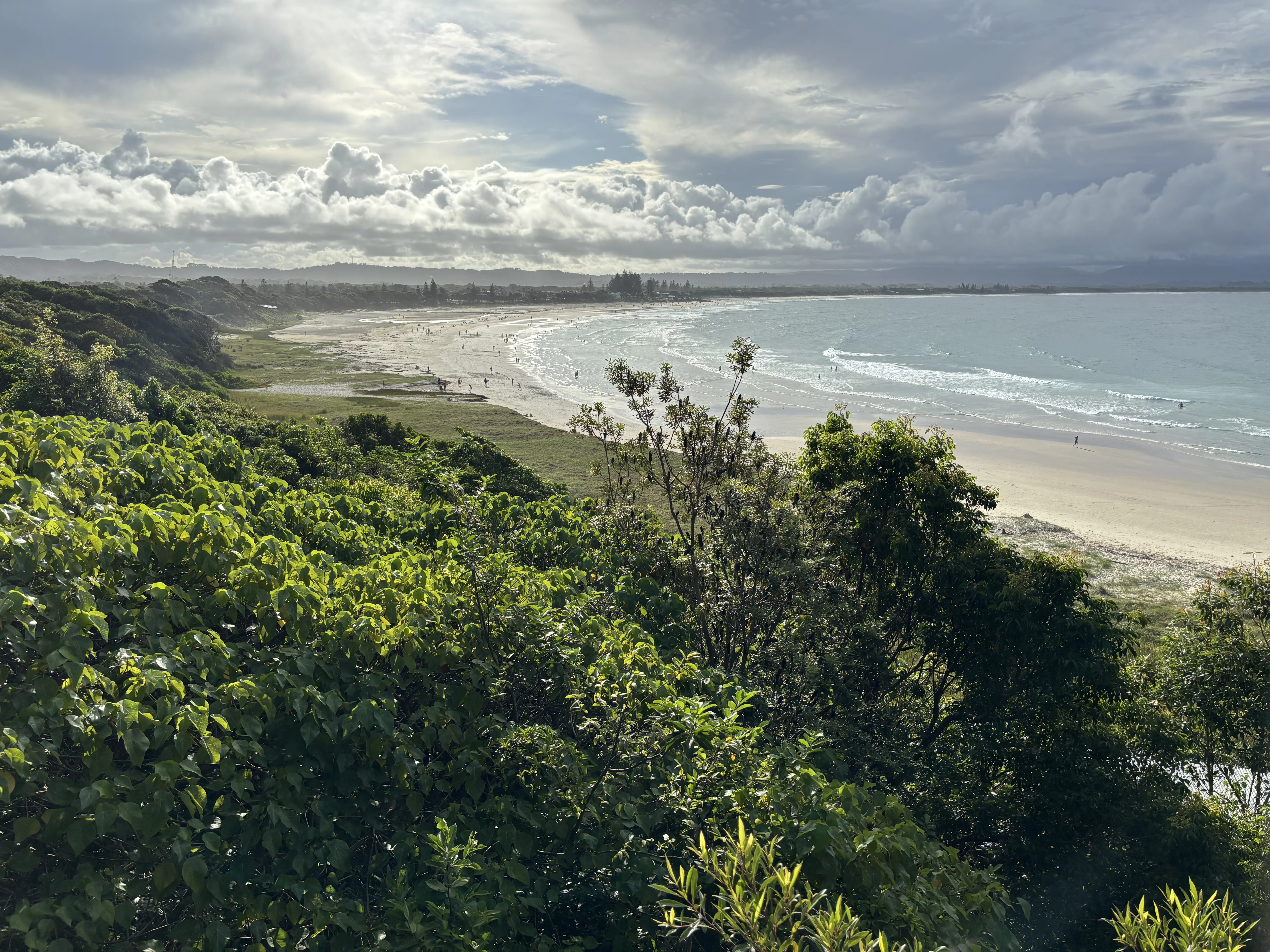 A view of the beach along the Gold Coast.