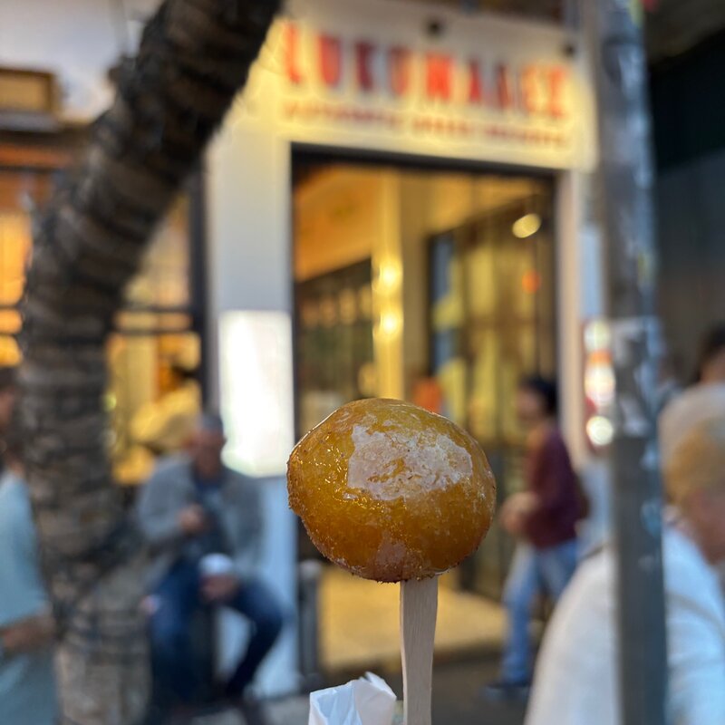 Fried doughnut.