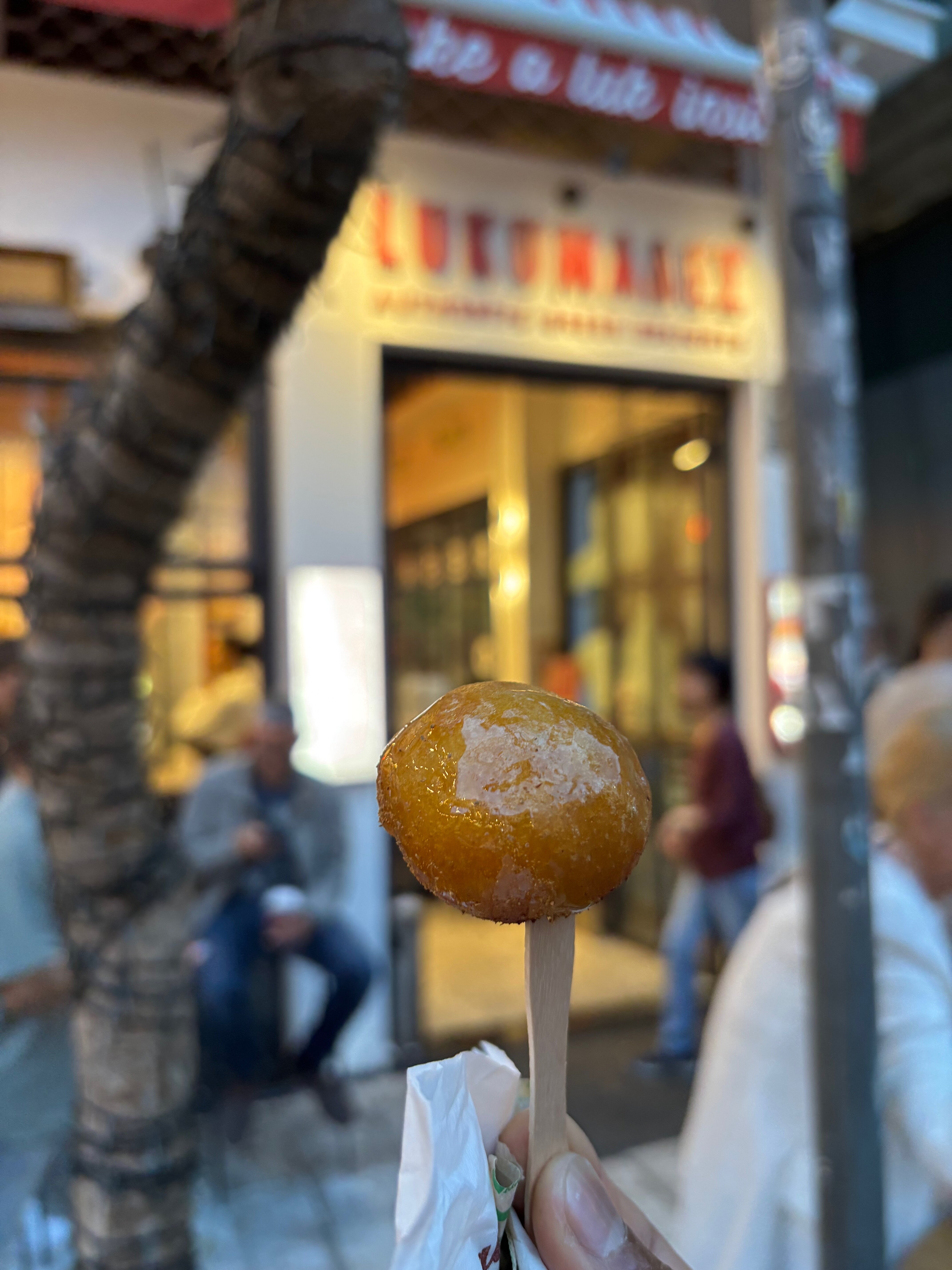 Fried doughnut.