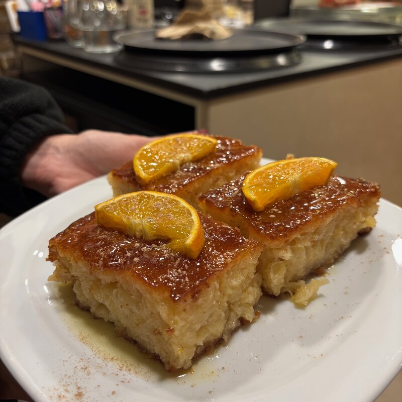 Orange cake.