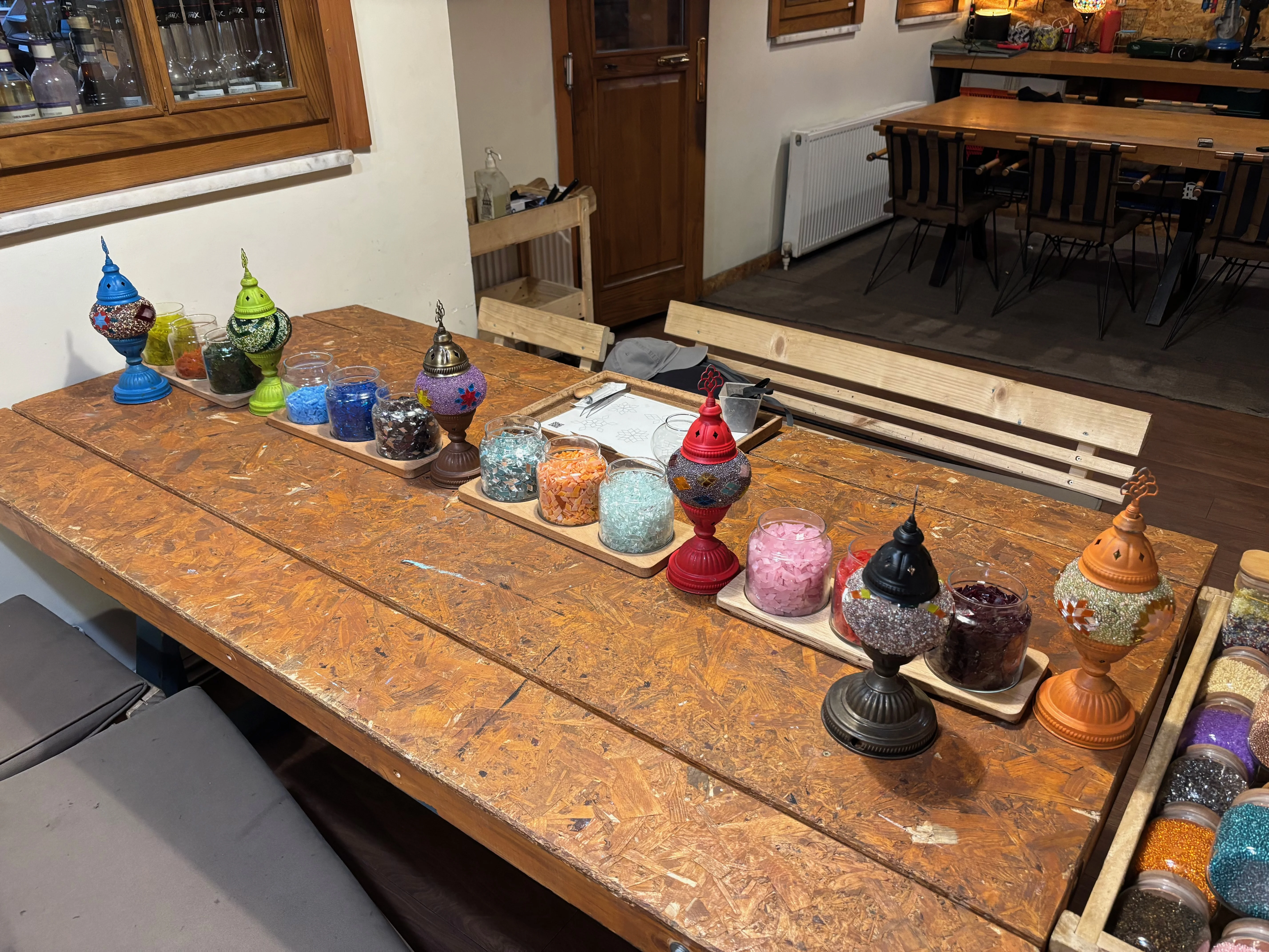 A lamp making workshop