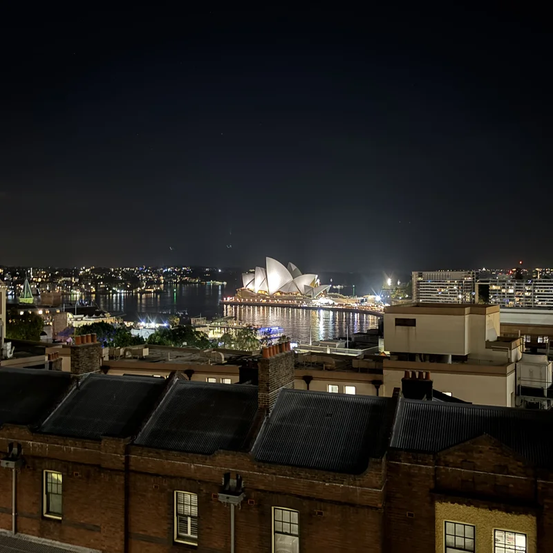 A night-time view of the Sydney Opera House, Picture 2.