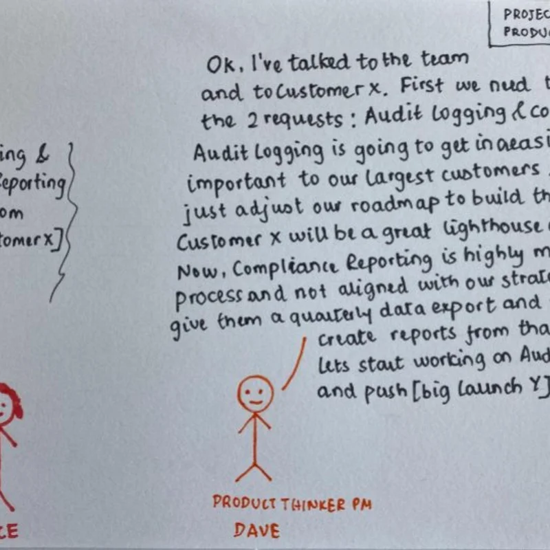 Dave thinks about simplifying the request and understands the urgency is due to customer need.