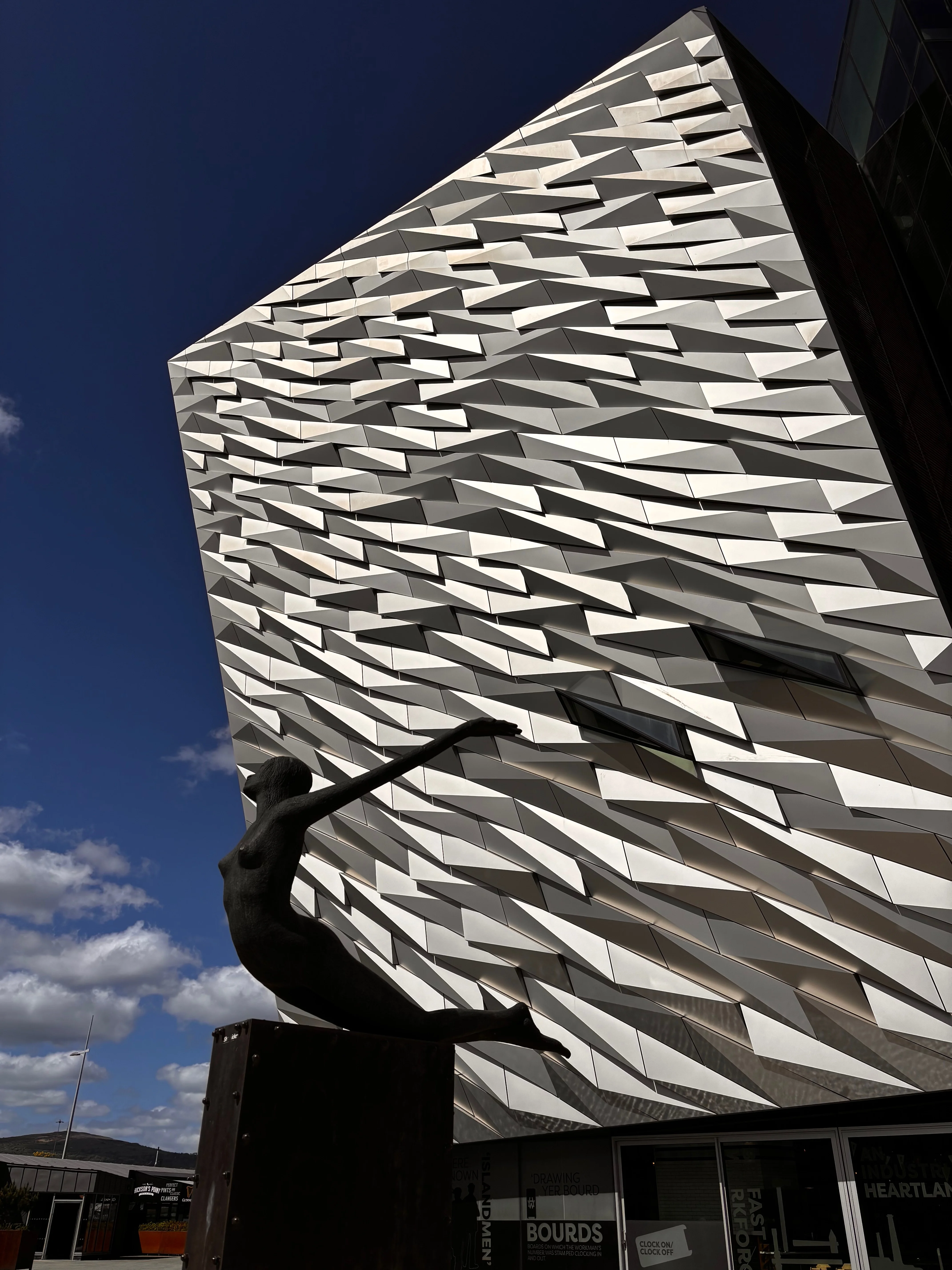Outside the Titanic Museum.