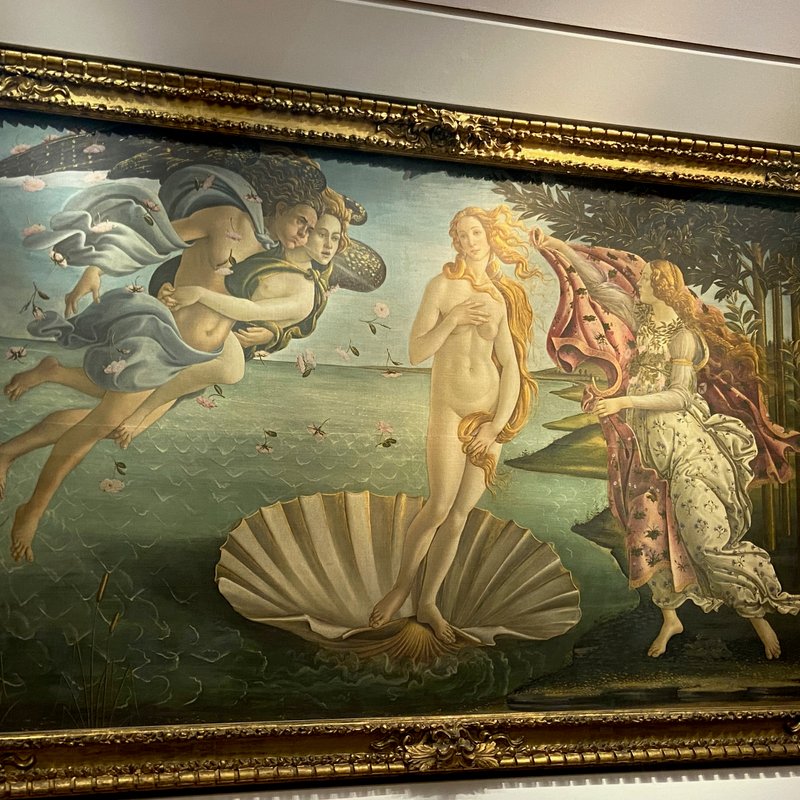 The birth of venus artwork.