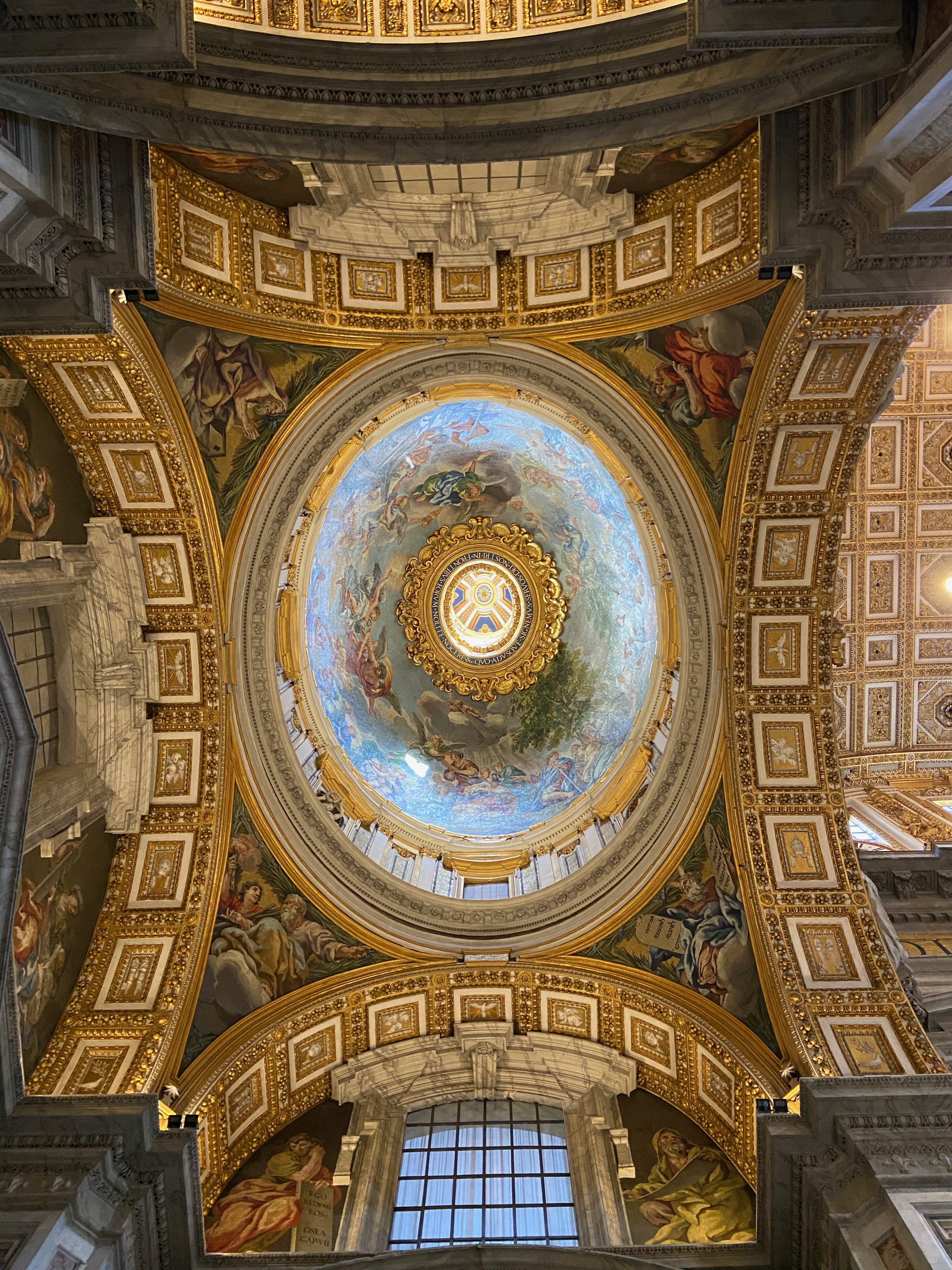 Roof artwork in St. Peter's Basilica.
