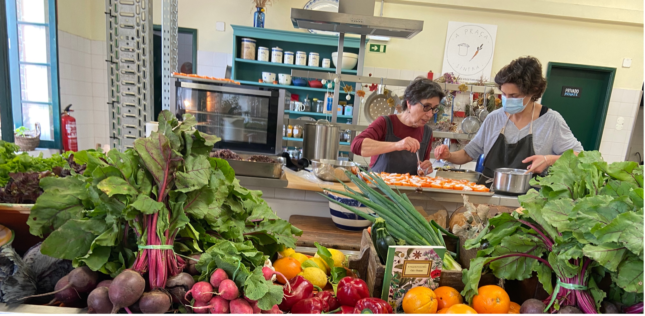 Chefs preparing the meal